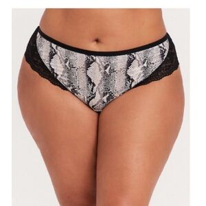 3 for $30 TORRID PANTY SALE-NWT SNAKESKIN PRINT & LACE BACK HIPSTER SIZE 2X 0083